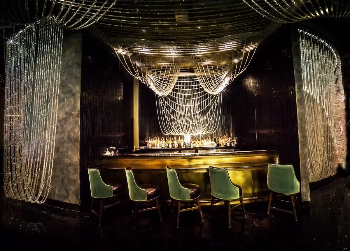 Casino gaming table and entertainment area