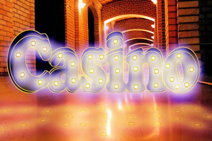 Elegant casino interior and gaming floor